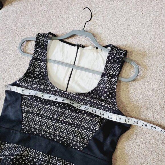 Anthropologie Deletta Peplum Y2K Stretch Lace Structured Sleeveless Boho Top M - Picture 5 of 6